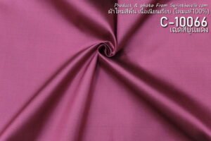 รหัส C-10066 ผ้าไหมสีพื้น 2เส้น เนื้อเนียนเรียบ ไหมแท้ 100%