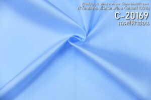 รหัส C-20169 ผ้าไหมสีพื้น 2เส้น เนื้อเนียนเรียบ ไหมแท้ 100%